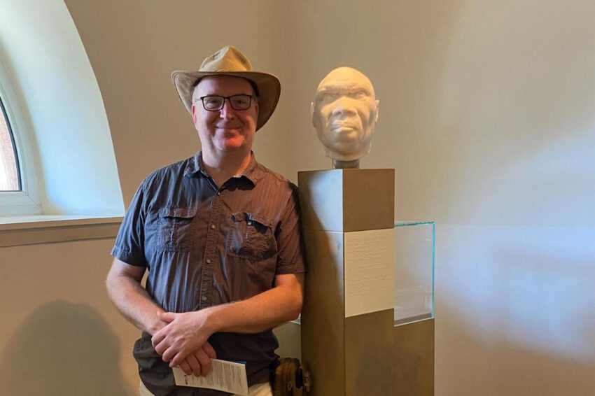 Clark mit Homo heidelbergensis